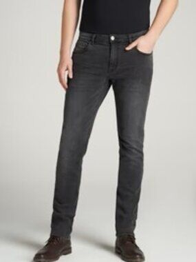 American Tall Carman TAPERED Jeans for Tall Men in Dark Smoke 42X38